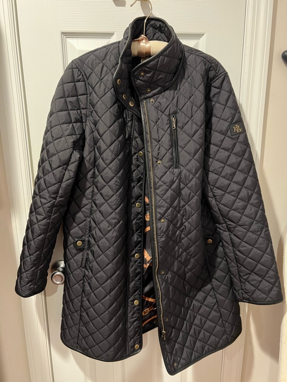 Ralph Lauren Black Quilted Puffer Coat
